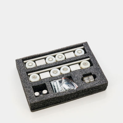 Zinc Plating Iron Nylon Wardrobe Sliding Fitting System for Customer Requirements