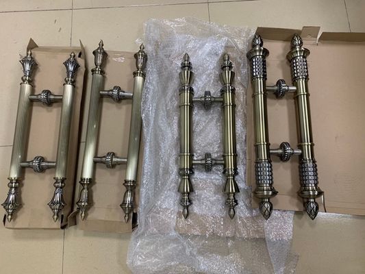 مقبض الباب الأوروبي من النحاس 201 الأنابيب والزنك