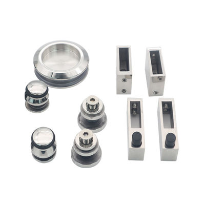 80-120 كجم حمالة حمولة بدون إطار أجهزة الأبواب الزجاجية المنزلية لمكونات الحمام