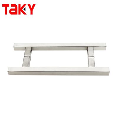 تصميم عصري أسلوب الفولاذ المقاوم للصدأ المنزلق دش باب زجاجي سحب المقبض للمستشفى