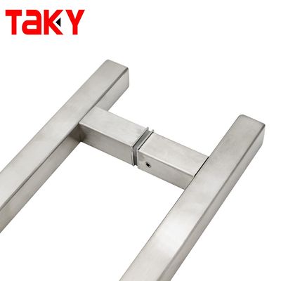 تصميم عصري أسلوب الفولاذ المقاوم للصدأ المنزلق دش باب زجاجي سحب المقبض للمستشفى