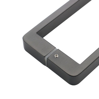 مقبض باب غرفة الاستحمام من الفولاذ المقاوم للصدأ الفضي عصري وعملي للأبواب الحديثة