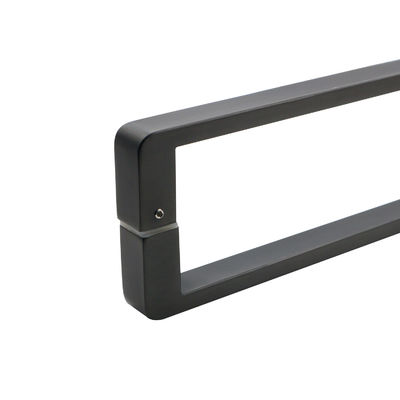 مقبض باب غرفة الاستحمام من الفولاذ المقاوم للصدأ الفضي عصري وعملي للأبواب الحديثة