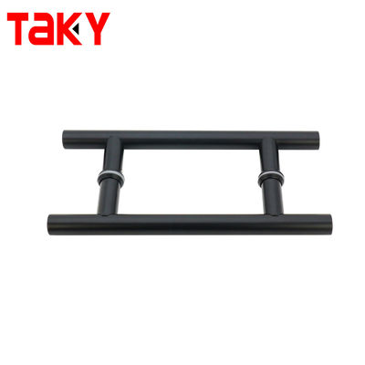 مقابض أبواب زجاجية داخلية سوداء غير لامعة بسمك 0.5 مم لحجرة الاستحمام في المكتب