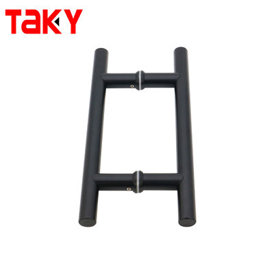 مقابض أبواب زجاجية داخلية سوداء غير لامعة بسمك 0.5 مم لحجرة الاستحمام في المكتب