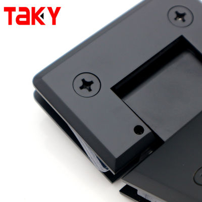 أجهزة الباب الزجاجي قابلة للتعديل 135 درجة الزجاج إلى الزجاج حافة منحنية المرحاض الباب المفصل