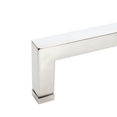 مقبض سحب باب زجاجي واحد من الفولاذ المقاوم للصدأ عصري للأبواب