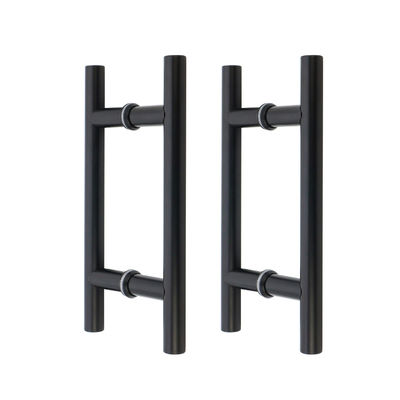 الصين الصانع H نوع أسود الفولاذ المقاوم للصدأ 304 مقابض سحب باب زجاج الدش