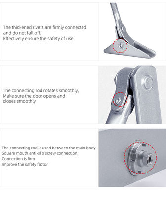 باب منزلق أوتوماتيكي من سبائك الألومنيوم، مناسب لدرجات الحرارة من -40 درجة إلى 80 درجة مئوية