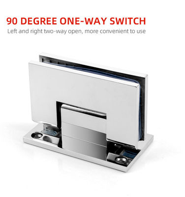 مفصلات زجاج مقسى للرفع الطويل 90 درجة مطلية بالكروم نحاس مفصل باب الدش الزجاجي