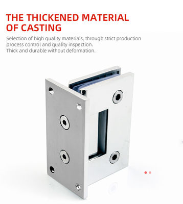 مفصلات زجاج مقسى للرفع الطويل 90 درجة مطلية بالكروم نحاس مفصل باب الدش الزجاجي