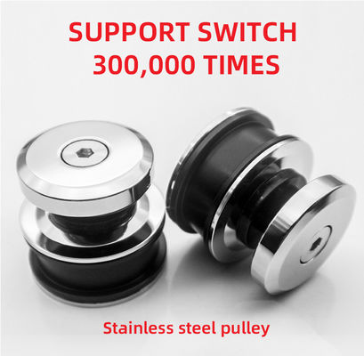 مقاومة عالية للتآكل حظيرة الباب ومجموعة الأجهزة مع 8-12 سمك زجاج آمن