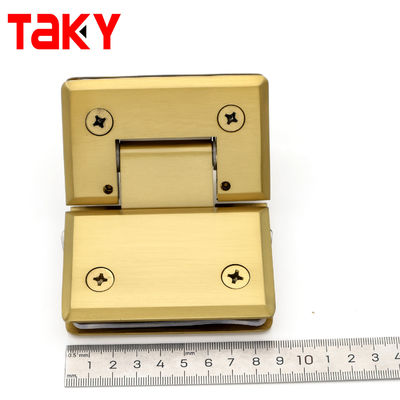 Square 135 Degree Gold Plated Glass to Glass Shower Screen Hinge