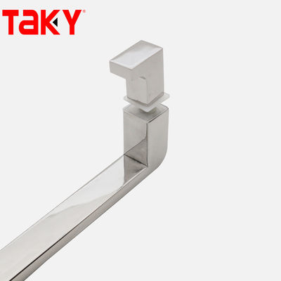 مقبض زجاج باب الحمام المصقول المخصص مقبض باب زجاجي من الفولاذ المقاوم للصدأ