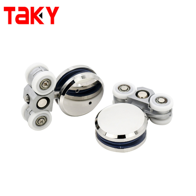 عجلة الباب المنزلق الزجاجي الثقيل 50kg + سعة الحمل