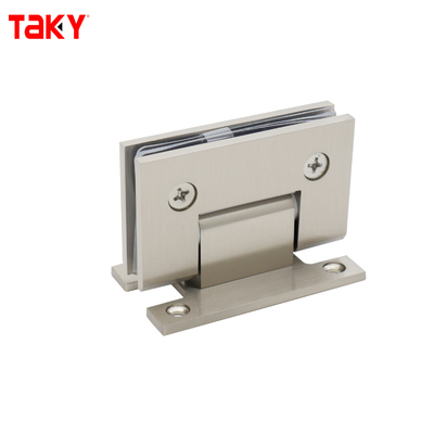 مفصلة باب دش زجاجي مثبت على الحائط من الفولاذ الساتان بزاوية 90 درجة على شكل حرف H