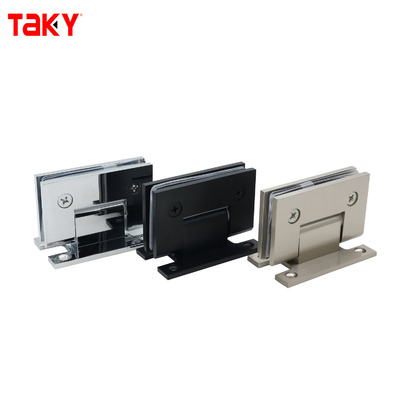 مفصلة باب دش زجاجي مثبت على الحائط من الفولاذ الساتان بزاوية 90 درجة على شكل حرف H