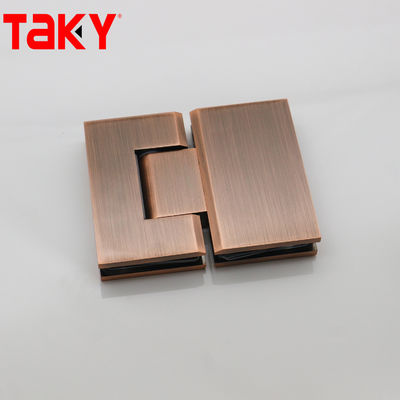180 Degree Stainless Steel Rose Gold Shower Hinge Glass to Glass Hinge