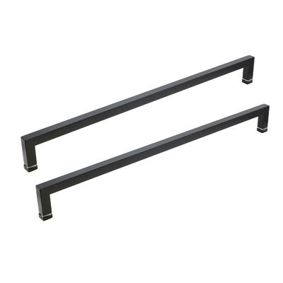 Square Glass Door Handle Stainless Steel 304 Shower Cabin Handle for Tempered Glass Door