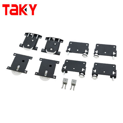 سعر جيد طول العمر الألومنيوم المنزلق الباب السكك الحديدية والعجلات لتثبيت الأجهزة الحافظة الحديثة الانترنت