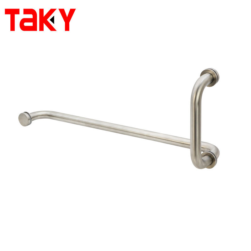 فندق فضي دش الضميمة غرفة باب زجاجي من الخلف إلى الخلف منشفة بار مقبض سحب