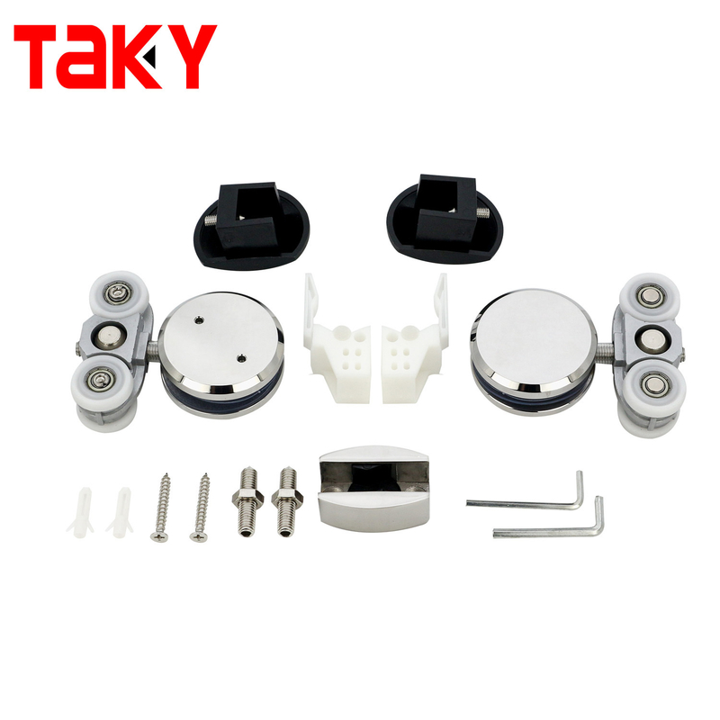 عجلة الباب المنزلق الزجاجي الثقيل 50kg + سعة الحمل