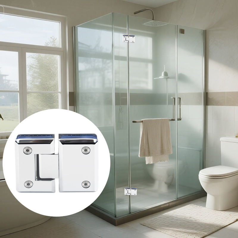 مفصل باب دش من الفولاذ المقاوم للصدأ بزاوية 180 درجة لزجاج 8-12 ملم