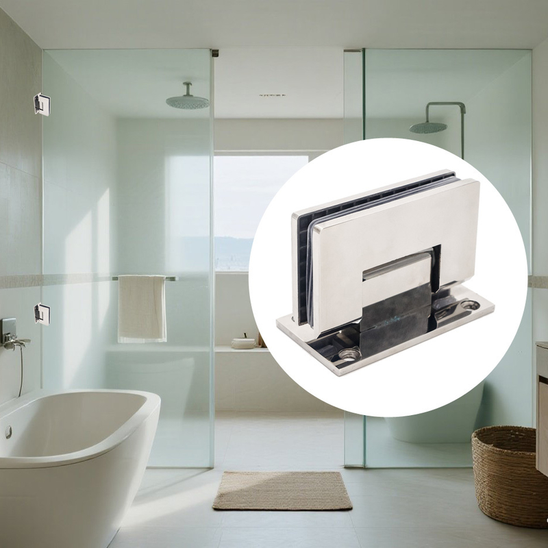 مفصل باب الاستحمام بدون إطار للزجاج 8-12 ملم 90 درجة الجدار