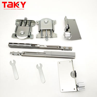 سعر جيد بكرات باب خزانة ملابس منزلقة ناعمة للإغلاق، فضية، 8.5 سم * 11 سم، لسهولة التركيب الانترنت