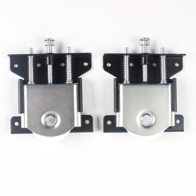 سعر جيد عجلة بكرة باب منزلق سوداء فضية مقاس 8.5 سم * 11 سم من الفولاذ في أمريكا الجنوبية شديدة التحمل مع أخدود الانترنت