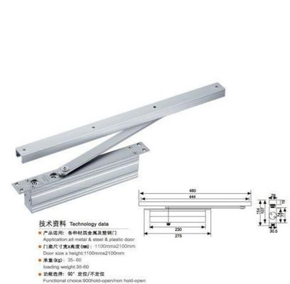 سعر جيد تصميم فندق حديث 85 كجم مقاوم للحريق بسرعتين قابلتين للتعديل زنبرك هيدروليكي مخفي باب خفي أقرب الانترنت