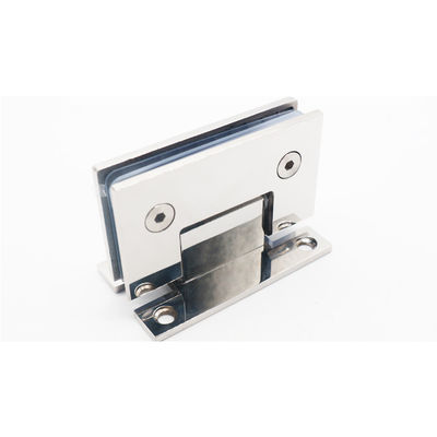 سعر جيد مفصلة دش من الفولاذ المقاوم للصدأ 304 من الزجاج إلى الحائط، طلاء فضي، تثبيت على الحائط الانترنت