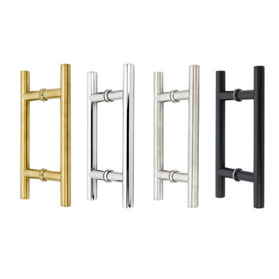 الفولاذ المقاوم للصدأ 201 304 316 المرآة الملمعة البقع الذهبية السوداء الزجاجية الفولاذية يد باب