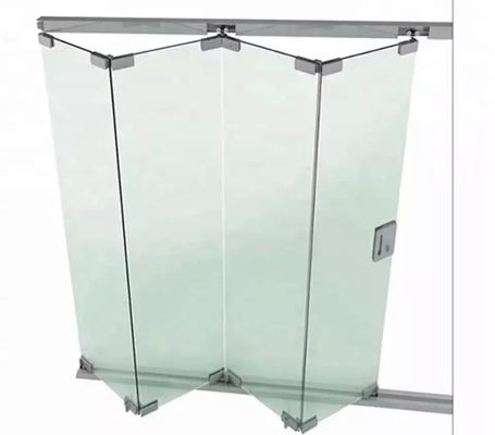 سعر جيد أجهزة الزنك سبيكة الزجاج المنزلية طيات نظام الزجاج بدون إطار داخلي باب مزدوج الانترنت