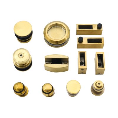 سعر جيد 304 الفولاذ المقاوم للصدأ أجهزة الأبواب المنزلقة بدون إطار لأبواب الزجاج المشددة المربعة الانترنت