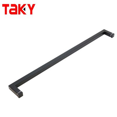 سعر جيد مقابض باب الدش المربع المصنوعة من الفولاذ المقاوم للصدأ بسماكة 8-12 مم مع مقبض الانترنت