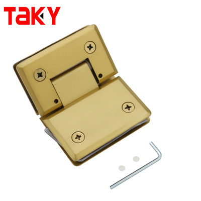 سعر جيد شريط / أسود 135 درجة الزجاج إلى الزجاج الحاجز الحمام مع بناء الفولاذ المقاوم للصدأ الانترنت