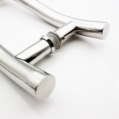 سعر جيد 200*200*19*1.0 ملم مقبض باب دش زجاجي منزلق للفنادق أسود طويل بلمسة نهائية على جانب واحد الانترنت