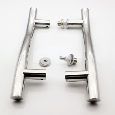 سعر جيد مقبض سحب باب زجاجي واحد من الفولاذ المقاوم للصدأ بتصميم عصري SS304 للباب الداخلي الانترنت