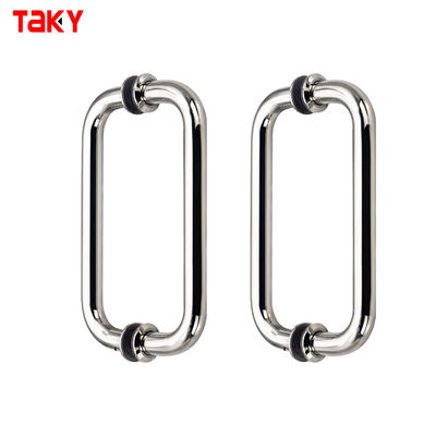 سعر جيد مقبض سحب باب زجاجي لدورة مياه الفندق من الفولاذ المقاوم للصدأ 304 لمقبض باب زجاجي الانترنت