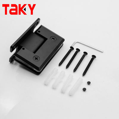 مفصل باب زجاجي للدش بزاوية 90 درجة، أسود غير لامع، من الحائط إلى الزجاج، 10 مم، للبيع بالجملة من الصين