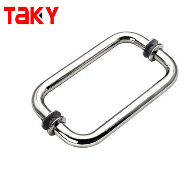 سعر جيد قابلة للتخصيص الباب الزجاجي المسطح الباب الزجاجي مزدوج الجانبين سحب المقبضات الانترنت