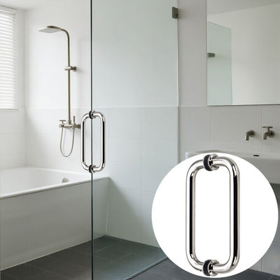 سعر جيد مقبض باب زجاجي منزلق من الفولاذ المقاوم للصدأ 304 مطلي بالفضة على شكل أنبوب دائري الانترنت