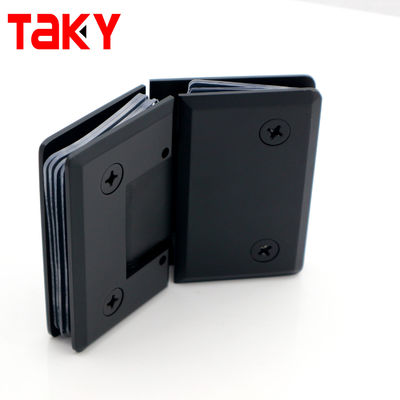 سعر جيد Easy Installation Glass to Glass Door Hinge Matte Black Shower Door Hinge Glass Door Hinge الانترنت
