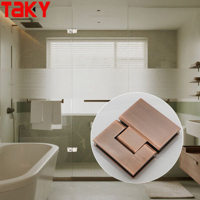 سعر جيد 180 Degree Stainless Steel Rose Gold Shower Hinge Glass to Glass Hinge الانترنت