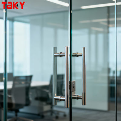 الفولاذ المقاوم للصدأ دش مصقول مقبض الباب الداخلي سحب دفع مقبض الباب الزجاجي