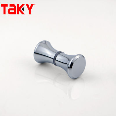 سعر جيد New Design Silver Bathroom Door Double Hole Knob Shower Room Sliding Door Glass Handle الانترنت