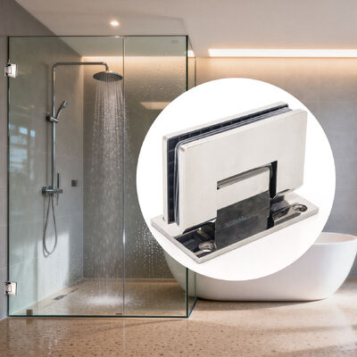 سعر جيد دش مثبت على الحائط بزاوية 90 درجة مربعة من زجاج الباب وشاشة محورية ومفصلات باب زجاجية الانترنت